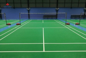 Thi công sân cầu lông đạt tiêu chuẩn BWF